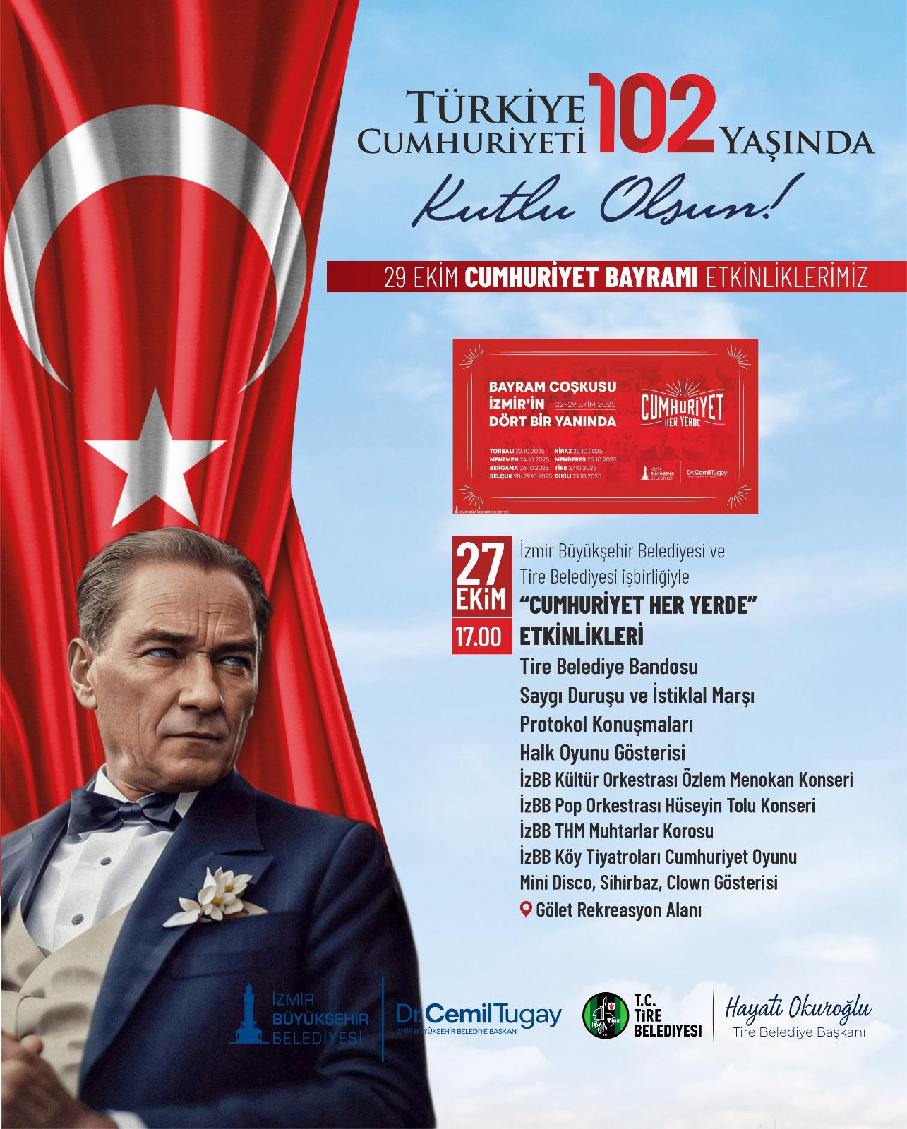 Tire’de Cumhuriyet Coşkusu Başlıyor!